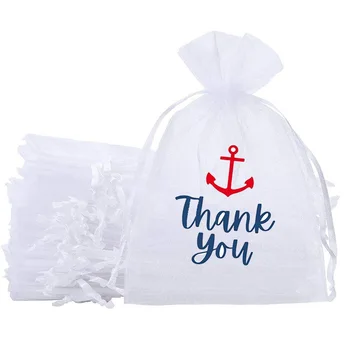 10шт благодаря бонбони, подаръчни комплекти морски Капитан, Моряк Котва Лодка на Плажа тематичен момче момиче Детски Душ Рожден Ден украса