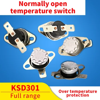 1БР KSD301 10A 250 В 45-145 градуса Керамични KSD301 Нормално отворен Температурен Превключвател, Термостат Терморегулирующий Ключ