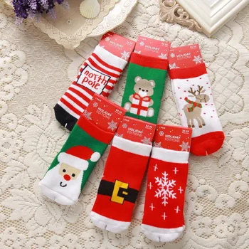 2022 Детски Чорапи Сладък Коледен Чорап Санта Елена Бебешки Чорапи За Новородени Meias Infantil Чорапи За Малки Момчета И Момичета Коледна Детски Дрехи