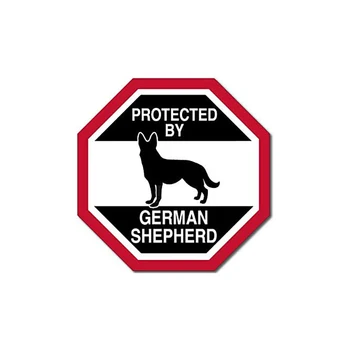 20x20 см 1 бр. Американската Vinyl Осмоъгълна етикет защитена германската Овчаркой, Забавна Порода Кучета, Любов към наклейкам Opel