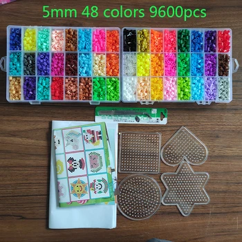 72/48 цветове скоростна набор от cad, мъниста играчка 2,6/5 мм perler забавни Детски 3D пъзели направи си САМ играчка предпазител мъниста pegboard листове за гладене, хартия