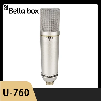 Bella Box U760 Двустранен Позлатени Микрофон с голяма бленда, Регулиране на посоката на филтъра, Микрофон U87 с функция