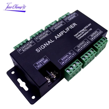 DC 5-24 В 6 канала SPI синхронизатор сигнал за led лента Dream color pixel, усилвател на сигнала за WS2812 WS2811 6803 LED stirp