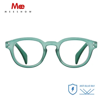 Meeshow 2022 Нови очила за четене, Анти-сини очила, мъжки и женски, блокиране на синя светлина, Европейски стилни очила, Цветно стъкло