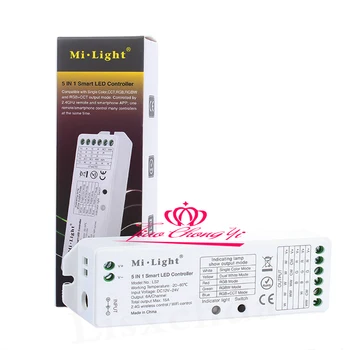 Mi.light LS2 15A DC12-24V led контролер 5 в 1 безжичен контролер за одноцветного, CCT RGBW RGB + CCT led лента lihgt