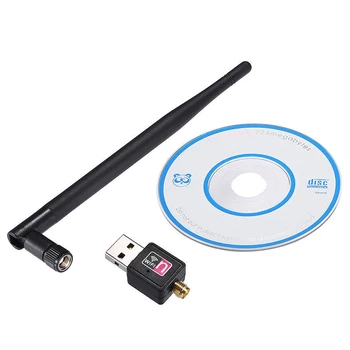 USB Безжичен Wifi Адаптер 900 Mbps, 802.11 b/g/n USB Мрежова Карта Ethernet Адаптер Wi-Fi Приемник За Windows на Mac КОМПЮТЪР