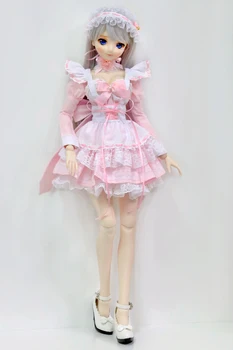 [wamami] Розова рокля камериерка за 1/4 MSD 1/3 SD DDM DDL ОРБ Тоалети за кукли Dollfie