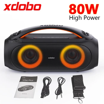 XDOBO Vibe Plus 80 W Высокомощный Bluetooth Високоговорител Преносим Водоустойчив Безжичен Субуфер 360 Стерео Съраунд TWS/AUX caixa de som