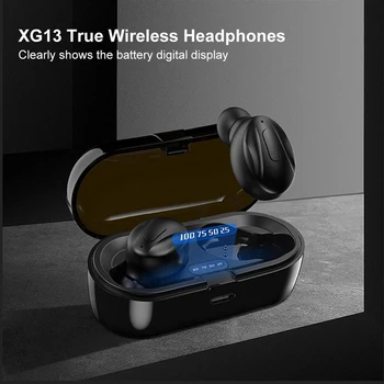 XG13 Безжични Слушалки Bluetooth 5,0 TWS IPX5 Водоустойчива Спортна Слушалки на ушите намаляване на шума с Микрофон зарядно устройство ще захранване на Скоростната