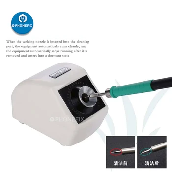 YIHUA 200Q Инфрачервен Сензор, Почистване на Инструменти за Почистване Накрайници Паяльника Почистване на Заваръчни Уши Чистящая Машина за Заваряване на Метални Накрайници