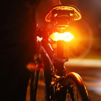Велосипеден Безжично Дистанционно Указател На Завоя Мтб Указател На Завоя Интелигентен Led Велосипеден Задна Светлина Usb Акумулаторна Велосипеден Задна Светлина