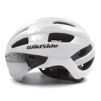Велосипеден шлем за възрастни градски каска пътен мтб планинско колоездене аеро пробна надпревара с времето велосипеден каска с очила козирка очила 2018