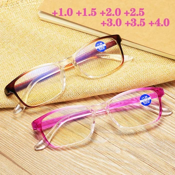 Градиентный Цвят Модни Очила За Четене Анти-Синята Светлина На Пресбиопия Очила Мъжки Дамски Слънчеви Очила С +1.0 1.5 2.0 2.5 3.0 3.5 4.0