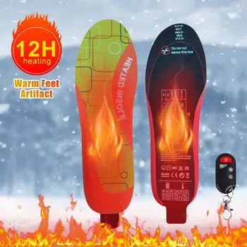 Зимна Нагревательная Стелка Безжична Регулиране на Температурата Подогреваемая Поставка За Краката Презареждане Термална Нагреваемая Стелка за Пътуване на Открито Ски