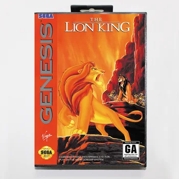Игрална карта Lion King 16bit MD за Sega Mega Drive / Genesis с търговците на предавателна