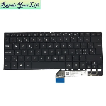 клавиатура за ASUS ZenBook Flip UX360 UX360UA UX360C CF CS GK HE NE SW BE CA CZ HB черна с Винтове от розово злато с осветление и без рамка