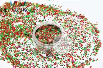 Коледа-10 Микс блестящи коледни искри холографски цветове и форми блясък гланц за дизайн на ноктите или бижута със собствените си ръце 1 пакет = 50 грама