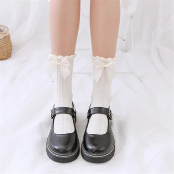 Красиви Дамски Чорапи С Лък, Летни Корейски, Японски Сладки Чорапи В Стил Лолита