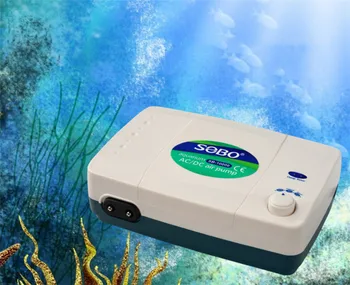 Литиева батерия AC/DC въздушна помпа за аквариум ултра безшумен водоустойчив аквариум увеличава с кислород помпа 2 контакта SOBO SB-10000