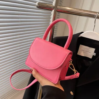 Модерен Мини-чанти през Рамо от Изкуствена кожа, дамски Чанти и Портмонета, Луксозна Марка Дамски Чанта на рамото