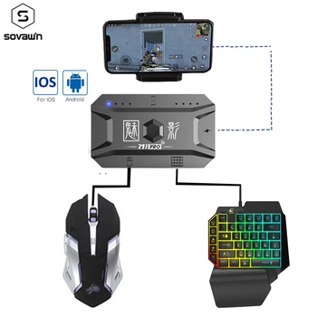Щепсела и да Играе Геймпад PUBG Мобилен Контролер Детска Клавиатура Мишка Конвертор За вашия Телефон Android Адаптер за IOS Поддръжка на Bluetooth